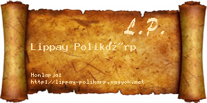 Lippay Polikárp névjegykártya